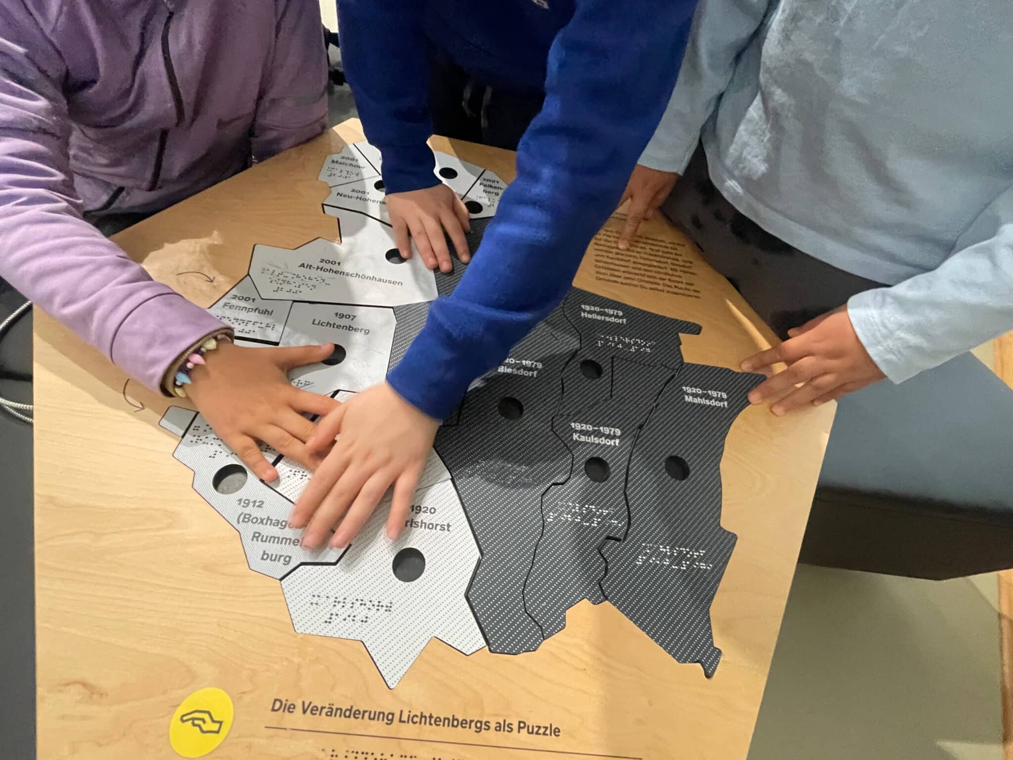 Children's hands at play