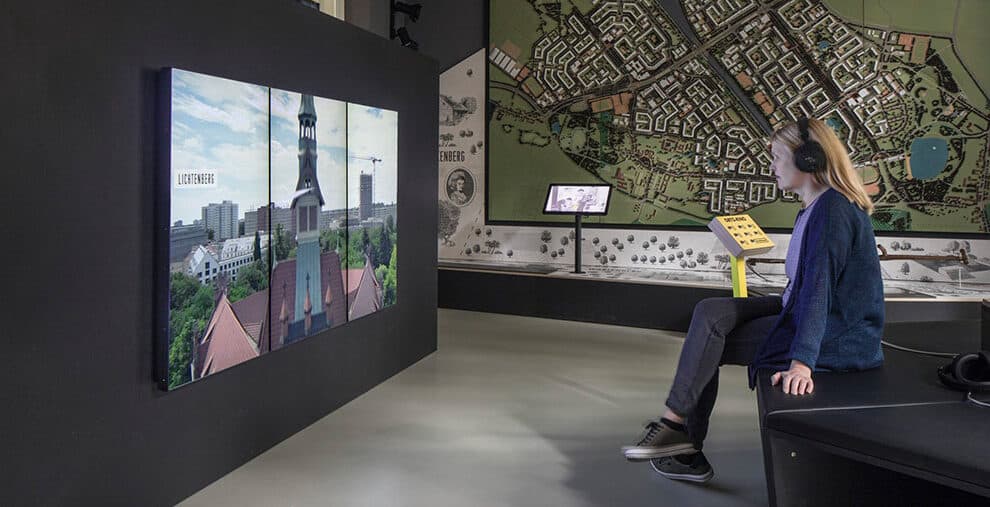 WO?-Raum in der Dauerausstellung im Museum Lichtenberg 