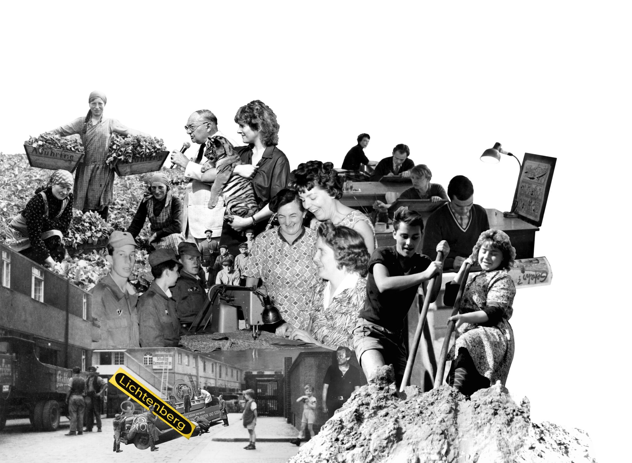 Foto-Collage im Museum Lichtenberg