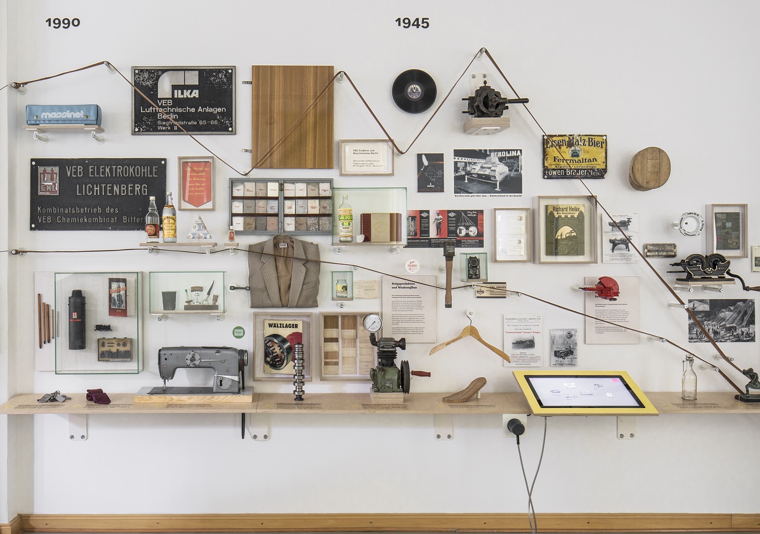 Made in Lichtenberg - Wandgestaltung in der Dauerausstellung mit Erfindungen aus Lichtenberg